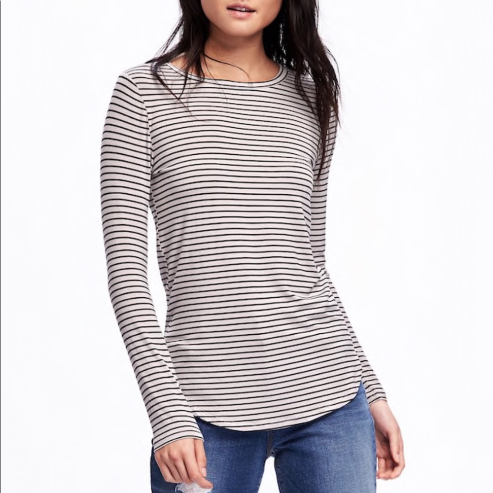 NWOT Striped Layering Tee